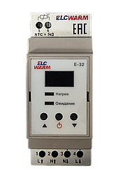 Терморегулятор ELCWARM E-32 на DIN-рейку, 3,5кВт