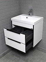 Тумба подвесная под умывальник "Bazis 60" Forta B2 Белый Домино, фото 3