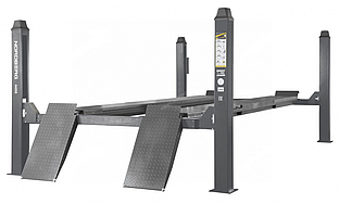 Подъемник четырехстоечный 5 т, без траверсы, для сход-развала, механическое снятие, серый NORDBERG 4450_MG