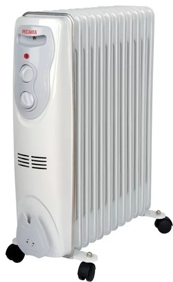 Масляный радиатор ОМ-12Н (2,5 кВт) Ресанта, фото 1