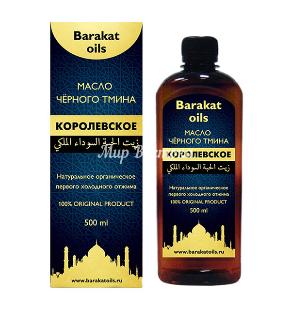 Натуральное масло чёрного тмина Королевское Barakat Oils (500 мл), фото 1