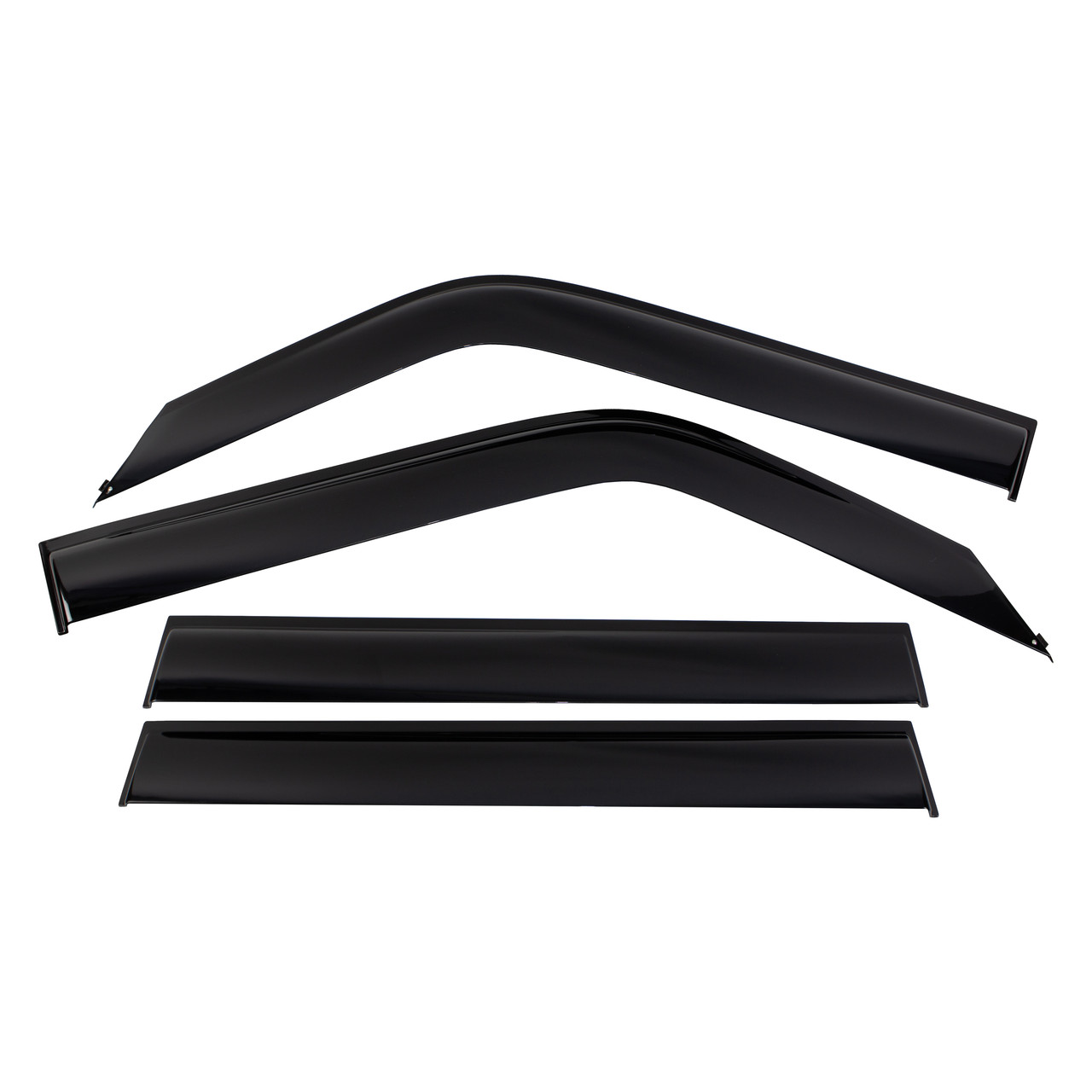 Дефлекторы окон (Ветровики) для Toyota Land Cruiser Prado 150 2009-2013/Lexus GX 460 с логотипо