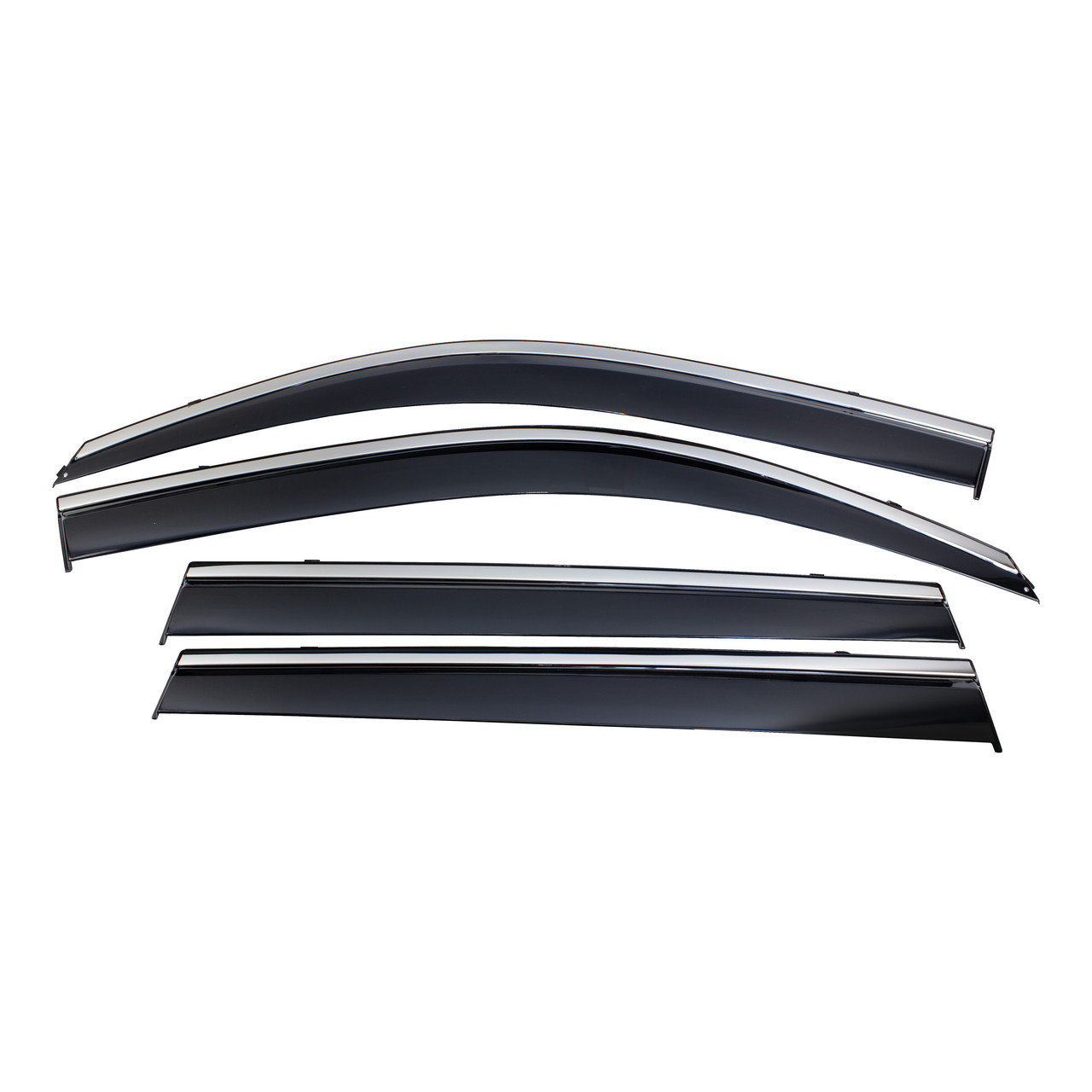 Дефлекторы окон (Ветровики) для Exeed TLX 2020+ с хромированным молдингом