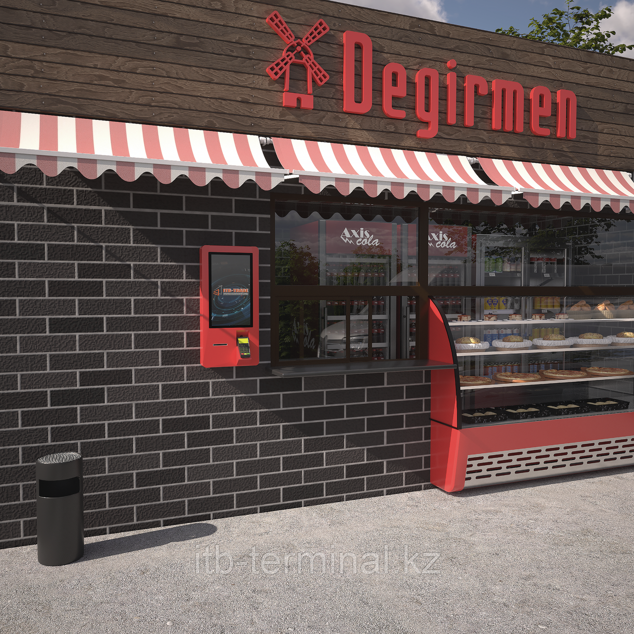 Электронный кассир ЭК-9. Навесной 21,5", фото 1