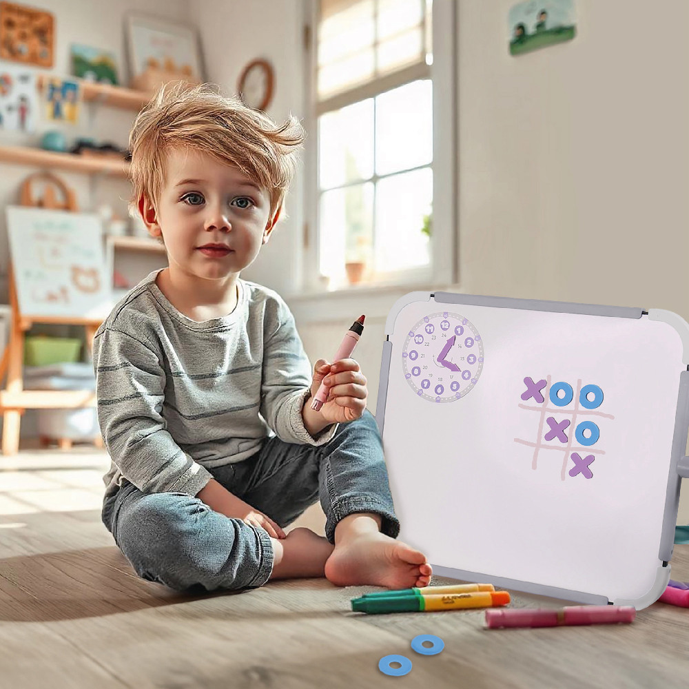 Доска знаний настольная двусторонняя, серый, фото 1