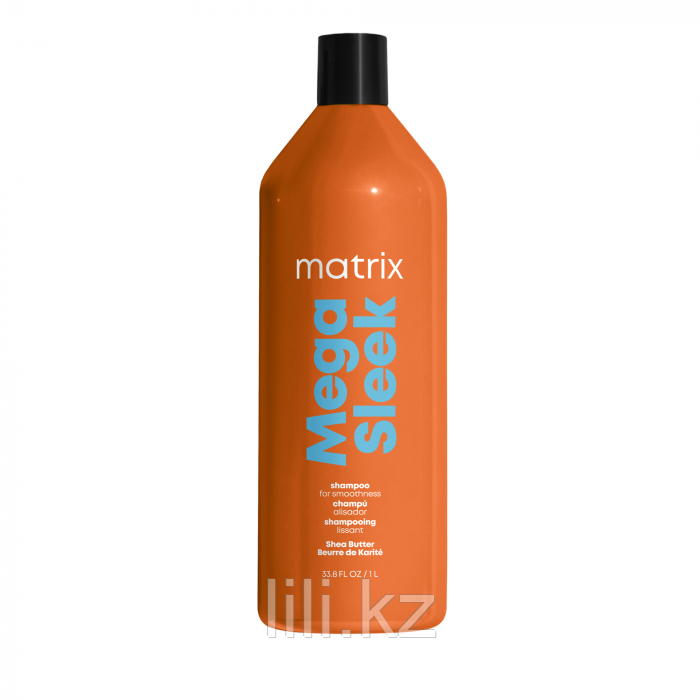 Шампунь для гладкости непослушных волос с маслом Ши Matrix Total results Mega Sleek shampoo 1000 мл., фото 1