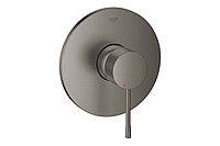 Смеситель однорычажный для душа GROHE Essence, круглая розетка, темный графит матовый (24057AL1)