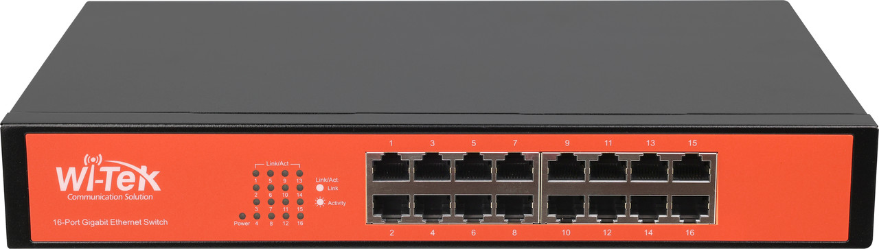 WI-SG116D V3 Wi-Tek 16 портовый неуправляемый коммутатор, фото 1