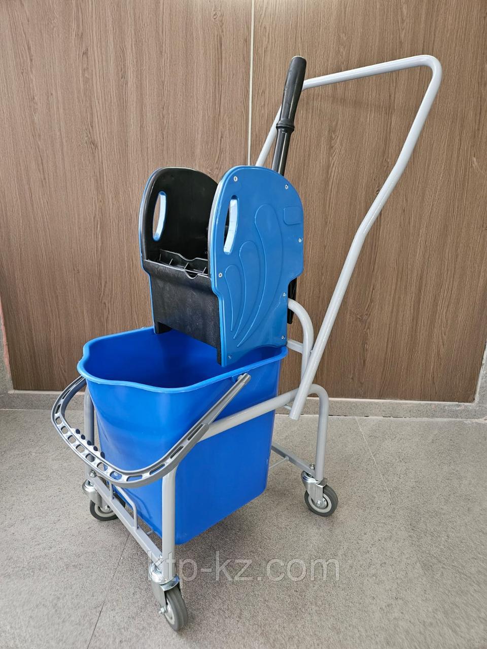 Уборочная тележка 1x25л с отжимом: компактное решение для малых помещений, фото 1
