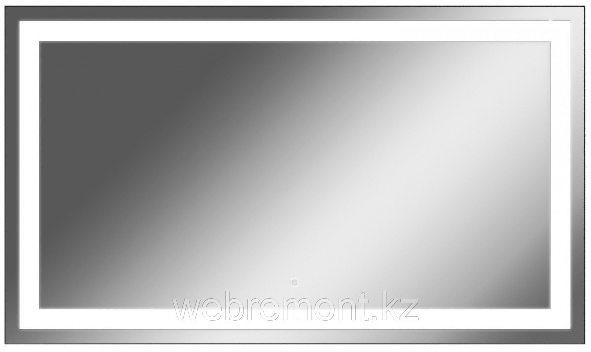 Зеркало Even 120 black alum с подсветкой Sansa*