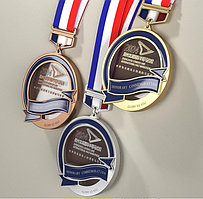 Медаль наградная YCZ-0016 ("золото" / "серебро" / "бронза" )