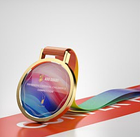 Медаль наградная JX-001 ("золото" / "серебро" / "бронза" )