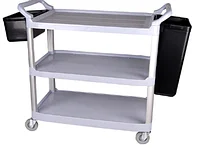Тележка H0406 с 3-уровневой пластиковой полкой