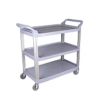 Тележка H0401 с 3-уровневой пластиковой полкой