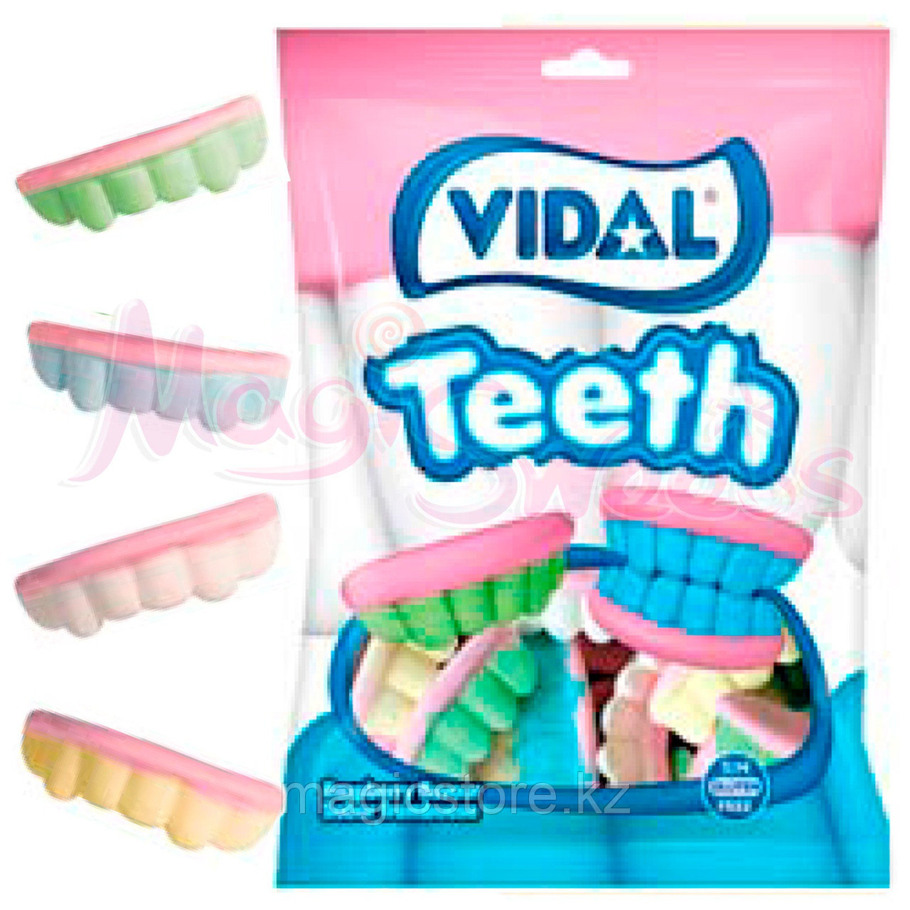VIDAL Мармелад "ЗУБЫ РАЗНОЦВЕТНЫЕ" 65 гр./ Упаковка 14 шт./ Испания, фото 1