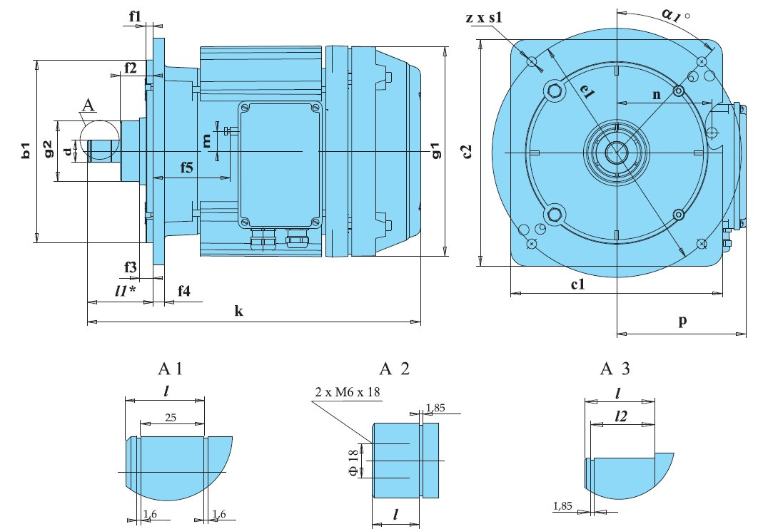 Электродвигатель подъема, двухскоростной, серии MT KE 3518-24/6ТР1 KE 3518-24/6TP1 K 3518-24/6ТР1 K, фото 1