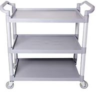 Тележка H0407 с 3-уровневой пластиковой полкой