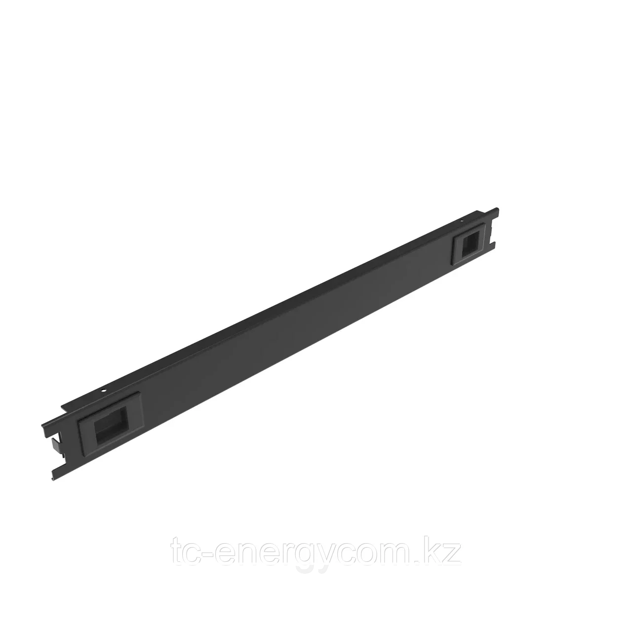 Заглушка 1U в телекоммуникационный шкаф 19", пластиковая защелка, монтаж без инструментов, фото 1