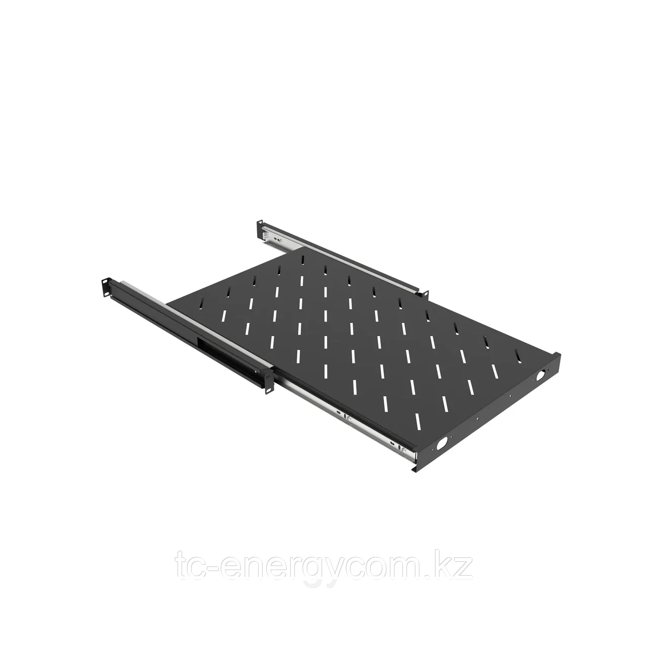 Полка выдвижная для шкафов глубиной 1000мм, (глубина полки 710мм) распределенная нагрузка 20кг, цвет-черный (SNR-SHELF-10071-20BS), фото 1