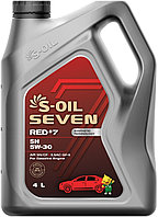 Моторное масло Синтетическое S-OIL RED #7 5W-30 4 л