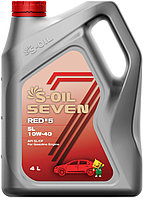 Моторное масло полусинтетическое S-OIL Red 5 10W-40, 4 л