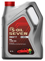 Моторное масло синтетическое S-OIL Red 7 10W-40, 4 л