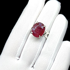 Эксклюзивное кольцо с натуральным Рубином 20 карат