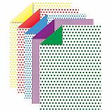 Картон цветной А4 2-сторонний МЕЛОВАННЫЙ, 5 цветов, РИСУНОК на обороте, папка, ЮНЛАНДИЯ, 200х290 мм, фото 2