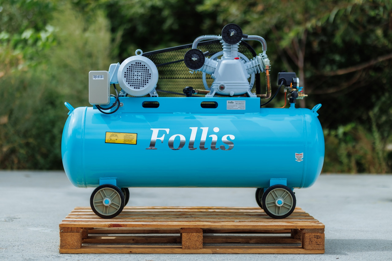 Компрессор 333 л/мин, 12.5 бар, 150 л ресивер, фото 1