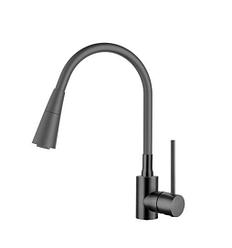 DA 4-4-BD Смеситель Кухня гибкий черный/бетон DAIVA (14 шт)