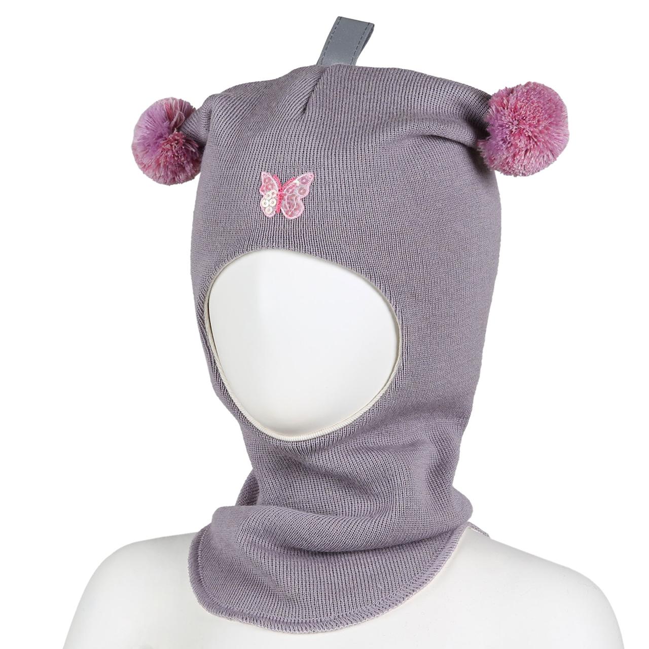 Шапка детская Kivat dusty lilac, butterfly, фото 1