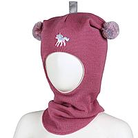 Шапка детская Kivat heather pink, unicorn 477-14