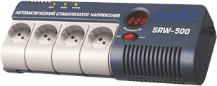 Стабилизатор SRW-500-D (0,5кВА) H/1 фазн.релейный напольный RUCELF (1)