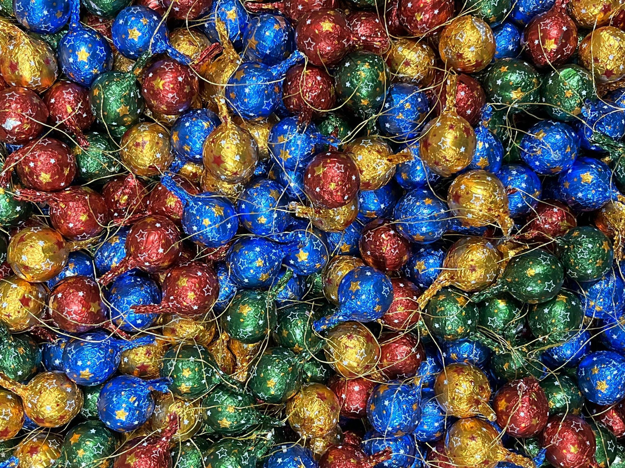 Шоколадные шарики Разноцветные с звёздочками 145 гр (Ф)