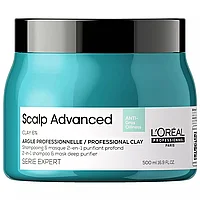 Шампунь-маска 2-в-1 для жирной кожи головы L'Oreal Professionnel Scalp Advanced, 500 мл.