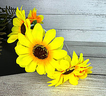 Ободок для волос с подсолнухами