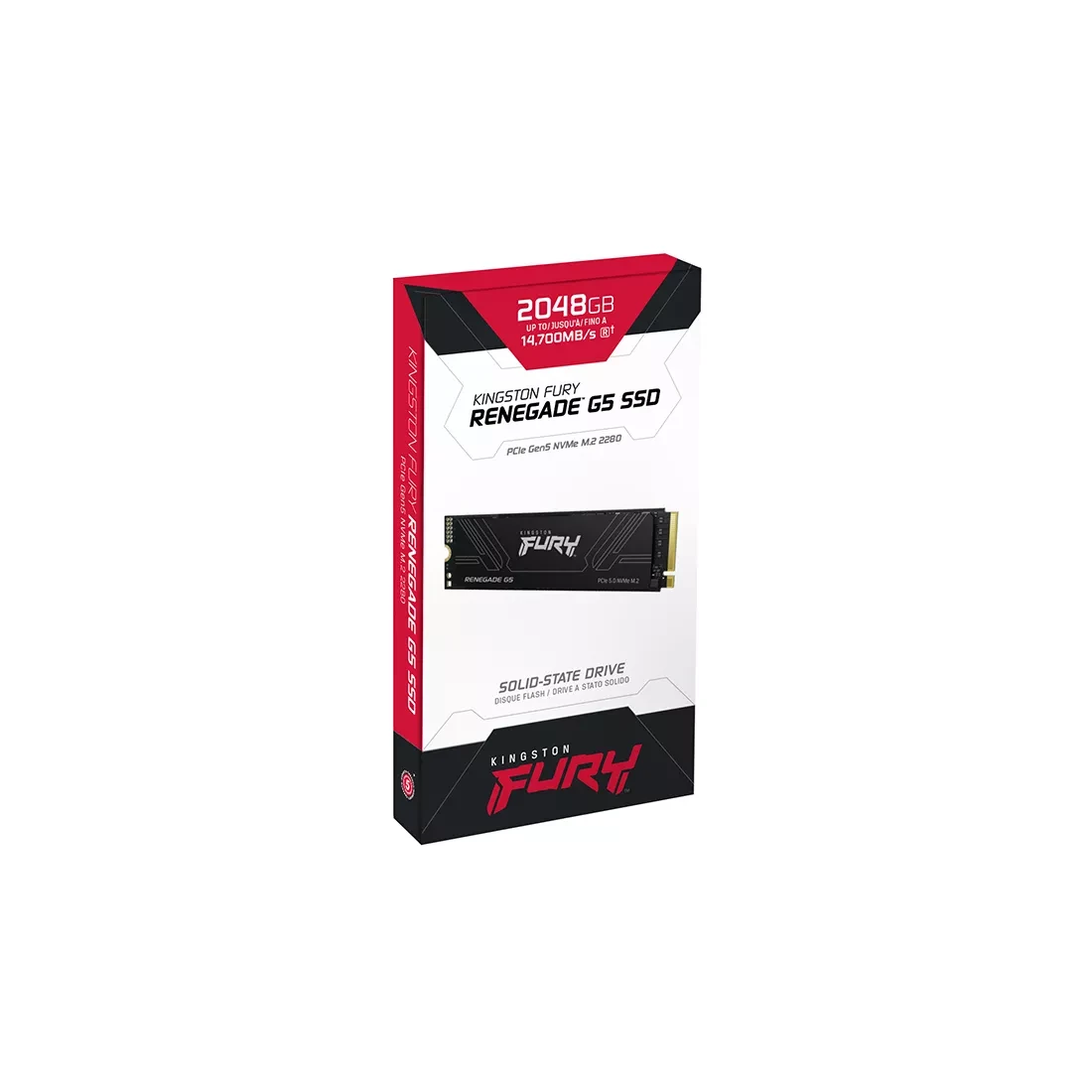 Твердотельный накопитель SSD 2048Gb M.2 2280 Kingston Fury Renegade G5 SFYR2S/2T0 PCIe 5.0 NVMe