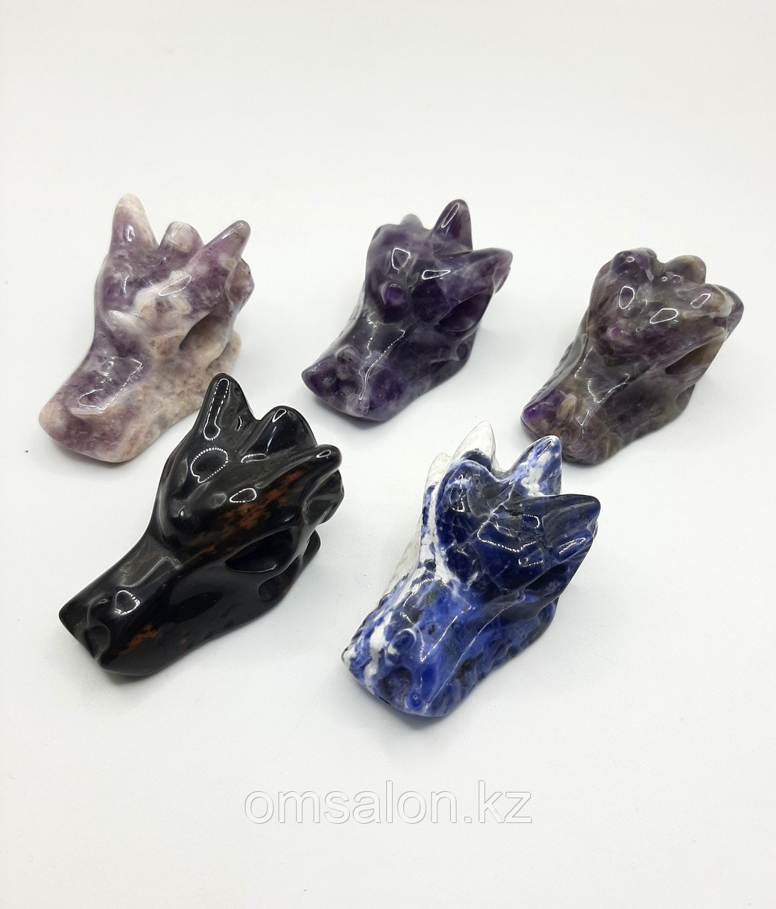 Голова Дракона из натурального камня в ассортименте, фото 1