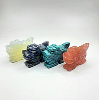 Драконы из натурального камня в ассортименте, 50х18х35мм.