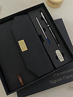 Корпоративные подарки блокнот ручка флешка коробки