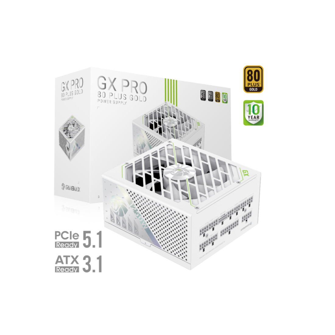 Блок питания Gamemax GX PRO 1250G WH Gold 2-032570-TOP 2121-1250B0026