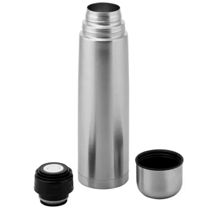 Термос 0,5 л с кнопкой, нержавеющая сталь, фото 1