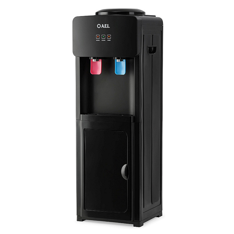 Напольный кулер для воды LD-AEL-86с full black (электронное охлаждение и нагрев со шкафчиком)