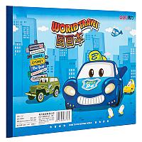 Альбом для рисования DELI, А4, 20 л., офсет, 70 г/кв.м., синий, склейка