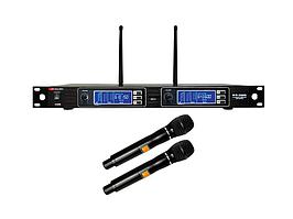 Комплект из 2-х беспроводных микрофонов MARK MR 2200/1, 2x200 каналов