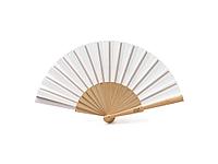 Деревянный веер MILOS, натуральный/белый