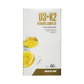 Витамин Д3+К2 Maxler 5000 ед 120 порций 60 мл