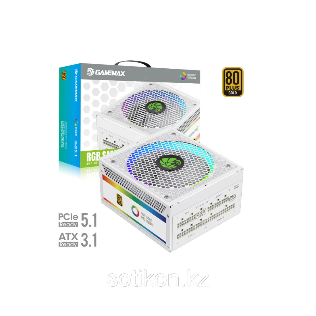 Блок питания Gamemax RGB-Smart 1050 PRO WH Gold