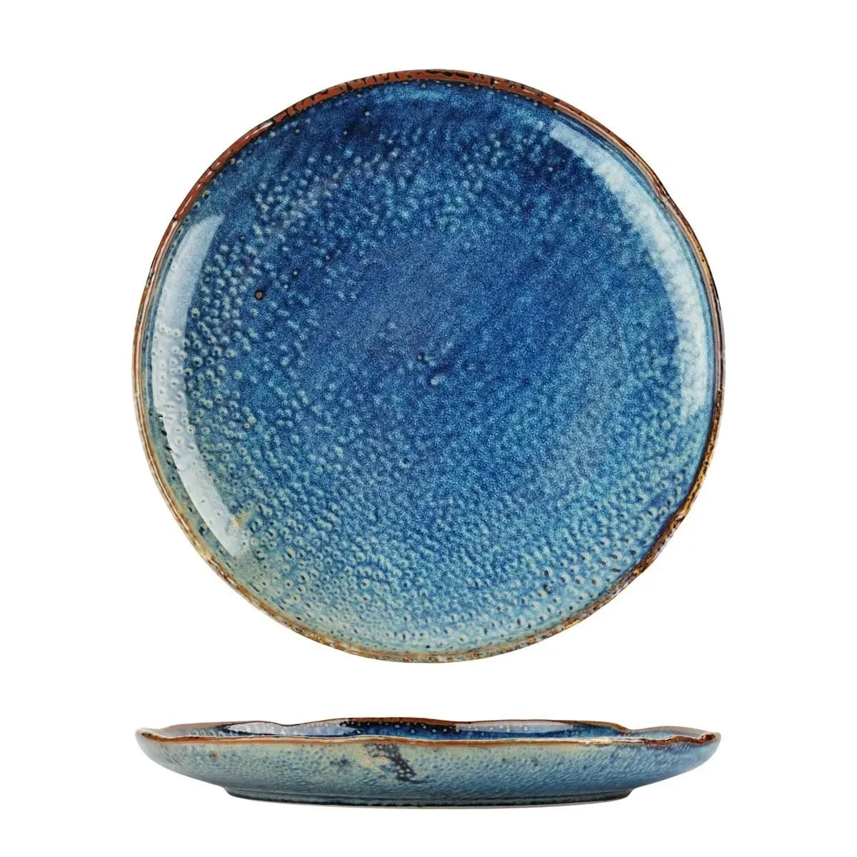 Тарелка d=28 см, h=3.3 см, фарфор,серия Aqua Blue P.L., фото 1