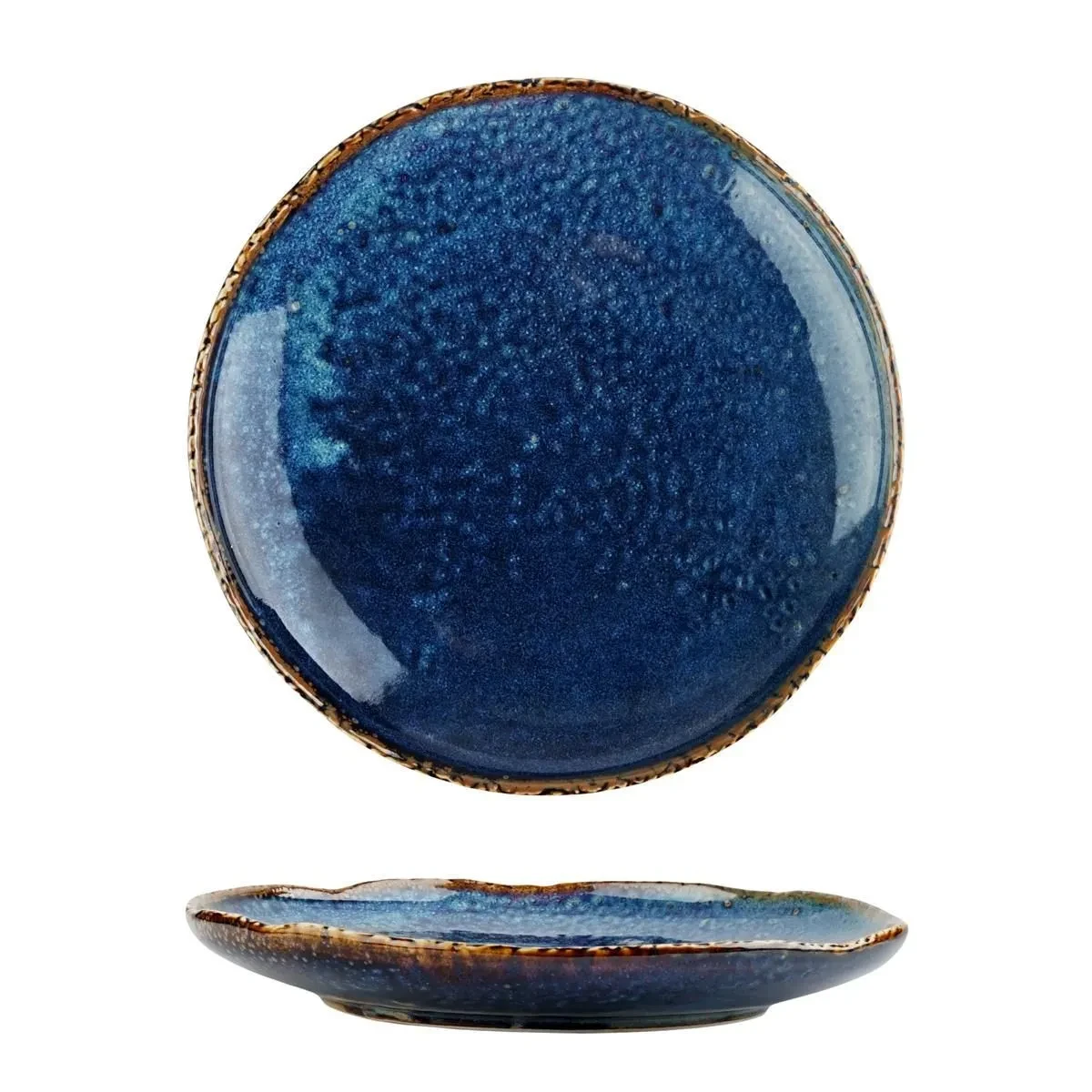 Тарелка  d=21,3см, h=3 см, фарфор,серия Aqua Blue P.L., фото 1